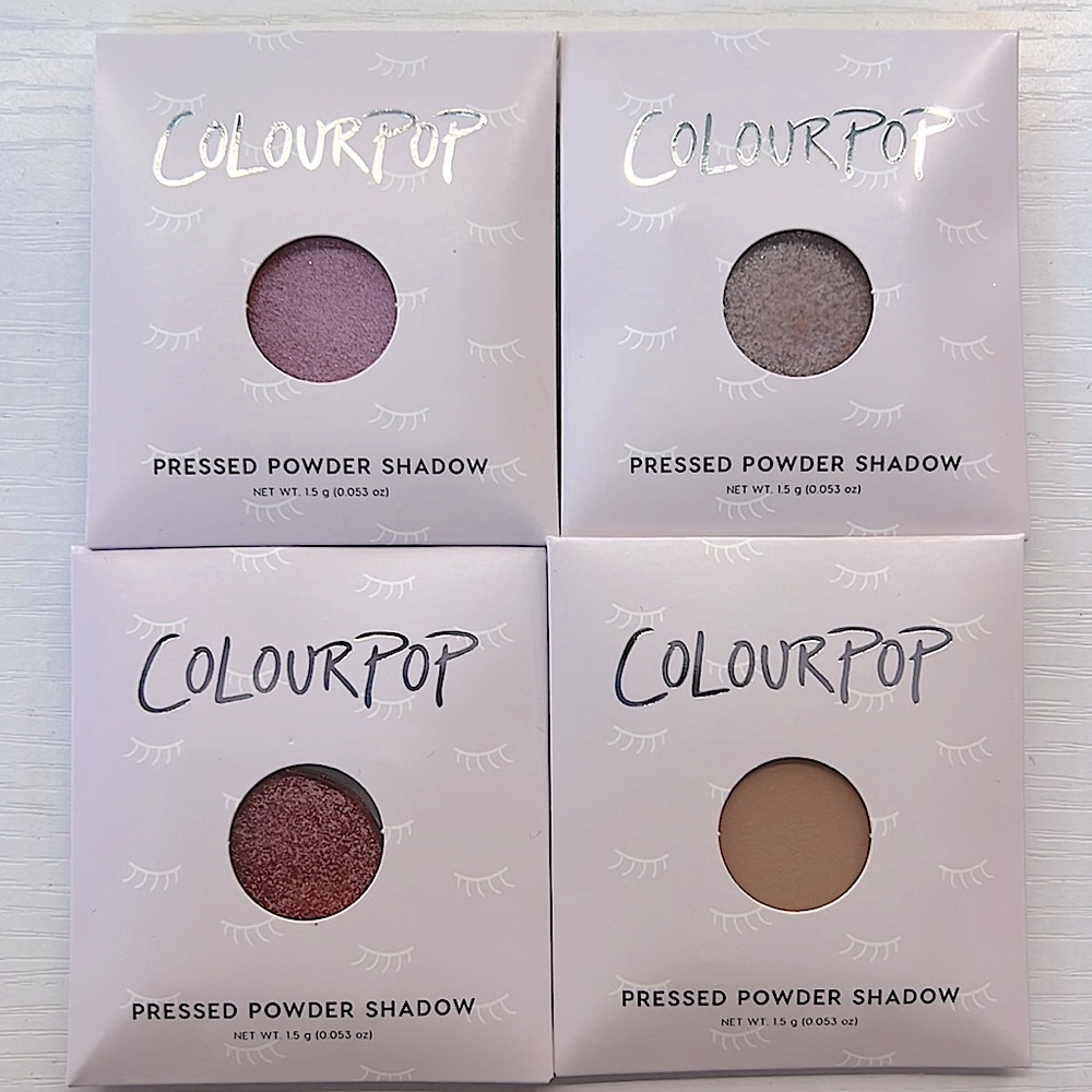 Colour Pop 4 pack Bundle Pressed Powder Shadow